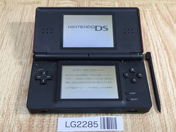 LG2285 Plz Read Item Condi Nintendo DS Lite Crimson Black Console Japan