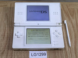 LG1299 Plz Read Item Condi Nintendo DS Lite Crystal White Console Japan
