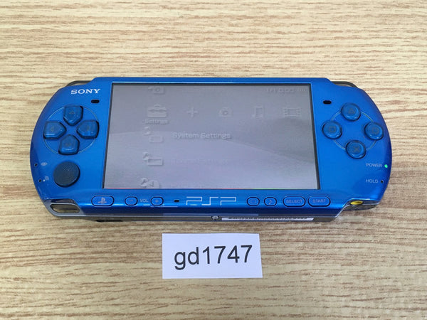 gd1747 No Battery PSP-3000 VIBRANT BLUE SONY PSP Console Japan