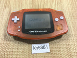 GameBoy Advance Clear Orange Black Console Japan - With Defects KH5881