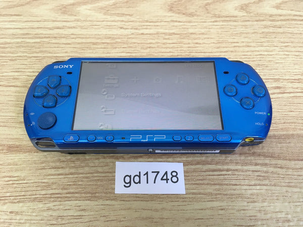 gd1748 Plz Read Item Condi PSP-3000 VIBRANT BLUE SONY PSP Console Japan
