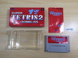 Super Tetris 2 + Bombliss BOXED SNES Super Famicom Japan - UE6190