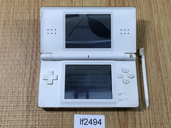 lf2494 Plz Read Item Condi Nintendo DS Lite Crystal White Console Japan