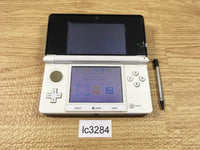 LC3284 Tested Working - No Battery Nintendo 3DS Pure White Console Japan