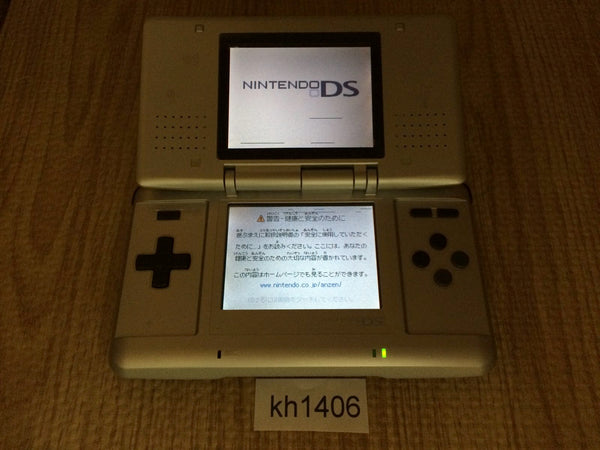 kh1406 Plz Read Item Condi Nintendo DS Platinum Silver Console Japan