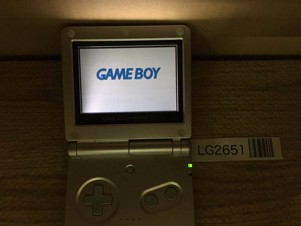 LG2651 No Battery GameBoy Advance SP Platinum Silver Game