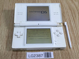 LG2387 Plz Read Item Condi Nintendo DS Lite Crystal White Console Japan