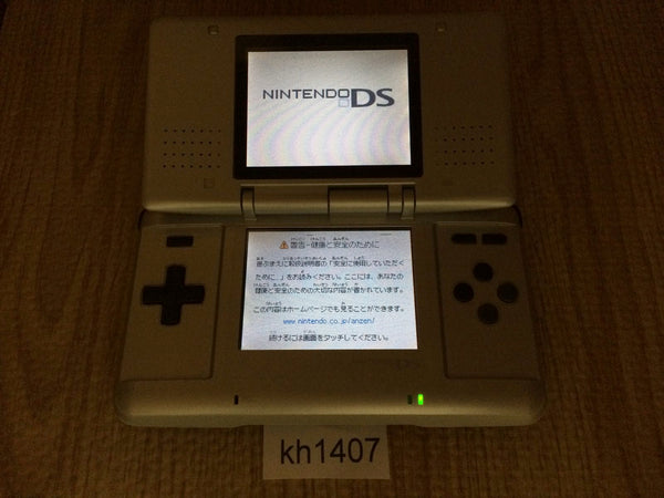 kh1407 Plz Read Item Condi Nintendo DS Platinum Silver Console Japan
