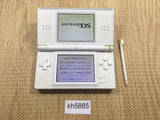 kh5885 Plz Read Item Condi Nintendo DS Lite Crystal White Console Japan