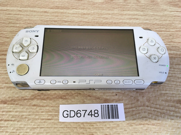 GD6748 Plz Read Item Condi PSP-3000 PEARL WHITE SONY PSP Console Japan
