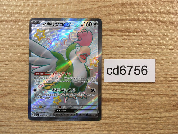 CD6756 Squawkabilly ex SSR sv4a 337/190 Pokemon Card TCG Japan