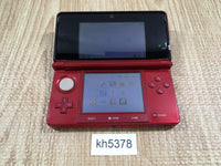 KH5378 Tested Working - No Battery Nintendo 3DS Flare Red Console Japan