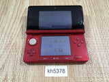 KH5378 Tested Working - No Battery Nintendo 3DS Flare Red Console Japan