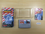 America Oudan Ultra Quiz BOXED SNES Super Famicom Japan - UE6194