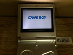 lf2966 No Battery GameBoy Advance SP Platinum Silver Game Boy Console Japan