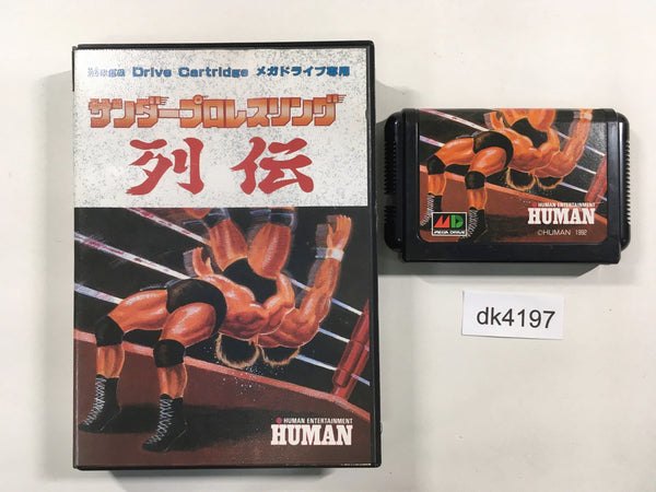 DK4197 Thunder Pro Wrestling Retsuden BOXED Mega Drive Genesis Japan