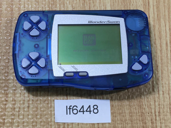 lf6448 Plz Read Item Condi Wonder Swan Skeleton Blue Bandai Console Japan