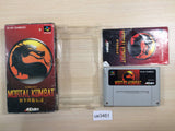 Mortal Kombat Shinken Kourin Densetsu BOXED SNES Super Famicom Japan - UE3461