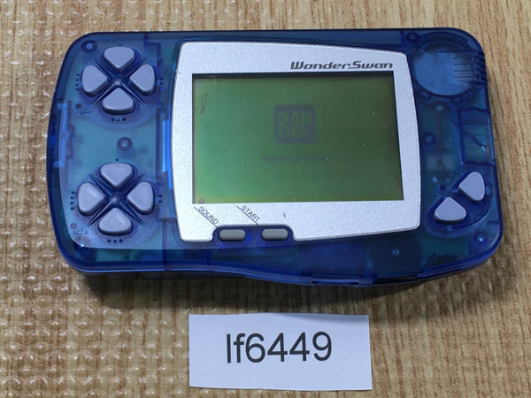 lf6449 Plz Read Item Condi Wonder Swan Skeleton Blue Bandai Console Japan
