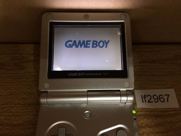 lf2967 Plz Read Item Condi GameBoy Advance SP Platinum Silver Console Japan