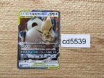 cd5539 Eevee & Snorlax tag team GX RR SM9 066/095 Pokemon Card TCG Japan