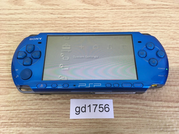 gd1756 Plz Read Item Condi PSP-3000 VIBRANT BLUE SONY PSP Console Japan