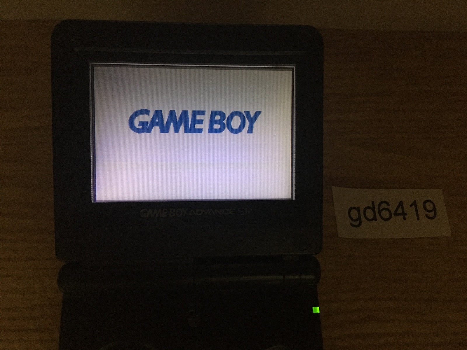 gd6419 Plz Read Item Condi GameBoy Advance SP Onyx Black