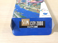 ue1352 Sim City 2000 BOXED SNES Super Famicom Japan