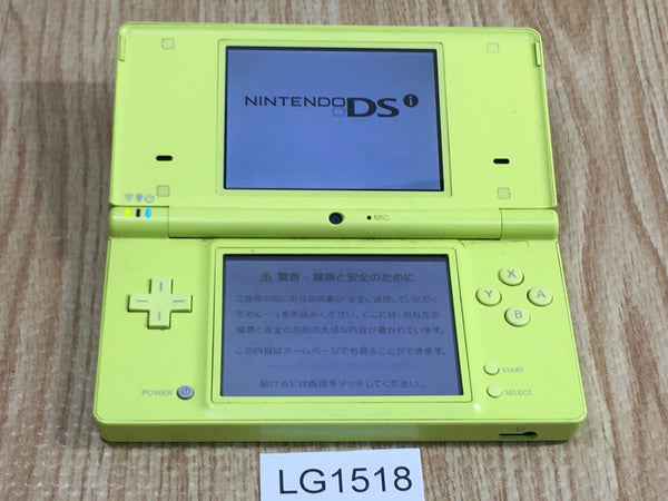 LG1518 Plz Read Item Condi Nintendo DSi DS Lime Green Console Japan