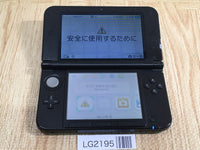 LG2195 Plz Read Item Condi Nintendo 3DS LL XL 3DS Blue Black Console Japan