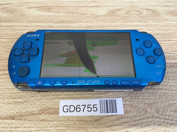 GD6755 Plz Read Item Condi PSP-3000 VIBRANT BLUE SONY PSP Console Japan