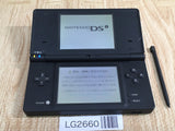 LG2660 Plz Read Item Condi Nintendo DSi DS Black Console Japan