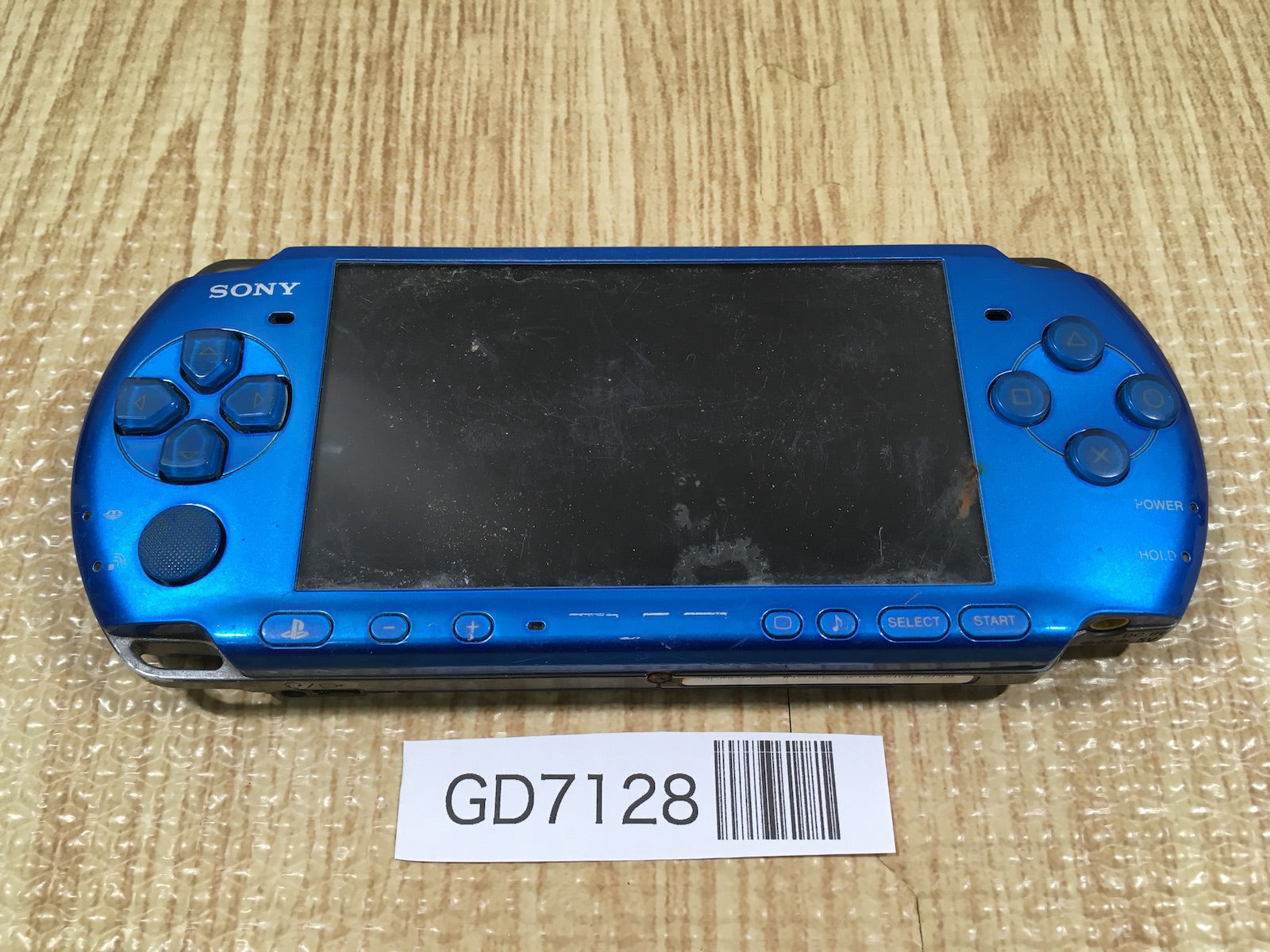 GD7128 Not Working PSP-3000 VIBRANT BLUE SONY PSP Console