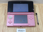 LF5931 Tested Working - No Battery Nintendo 3DS Misty Pink Console Japan