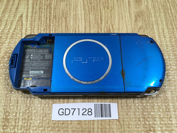 GD7128 Not Working PSP-3000 VIBRANT BLUE SONY PSP Console