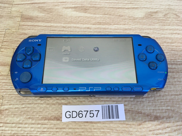 GD6757 Plz Read Item Condi PSP-3000 VIBRANT BLUE SONY PSP Console Japan