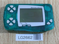 LG2662 Plz Read Item Condi Wonder Swan Skeleton Green Bandai Console Japan