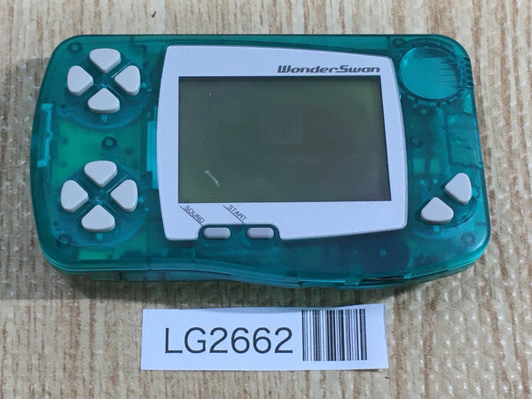 LG2662 Plz Read Item Condi Wonder Swan Skeleton Green Bandai Console Japan