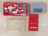 Sanrio World Smash Ball BOXED SNES Super Famicom Japan - FC9941