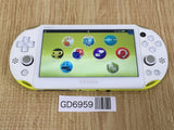 PS Vita PCH-2000 LIME GREEN & WHITE SONY PSP Console - Tested Working GD6959