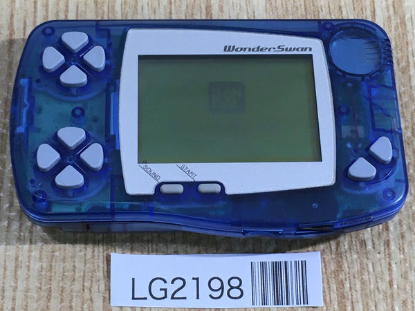 LG2198 Plz Read Item Condi Wonder Swan Skeleton Blue Bandai Console Japan