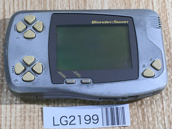LG2199 Plz Read Item Condi Wonder Swan Silver Metallic Bandai Console Japan