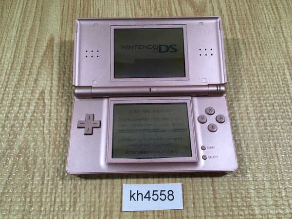 kh4558 Plz Read Item Condi Nintendo DS Lite Metallic Rose Console Japan
