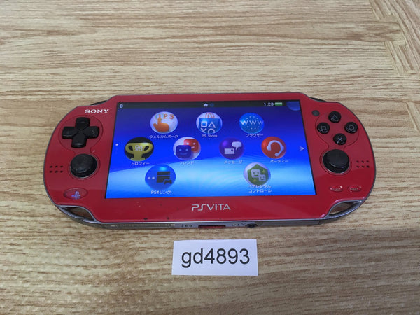 PS Vita PCH-1000 COSMIC RED SONY PSP Console Japan - Tested