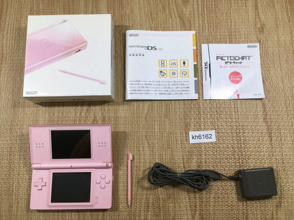 KH6162 Tested Working - Nintendo DS Lite Noble Pink BOXED Console Japan