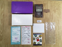 LF9699 Tested Working - GameBoy Pocket Clear Purple BOXED Game Boy Console Japan