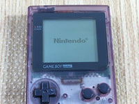 LF9699 Tested Working - GameBoy Pocket Clear Purple BOXED Game Boy Console Japan