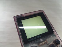 LF9699 Tested Working - GameBoy Pocket Clear Purple BOXED Game Boy Console Japan