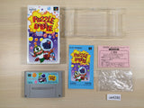 Puzzle Bobble BOXED SNES Super Famicom Japan - UE4295