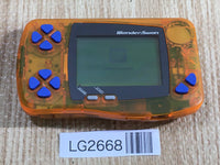 LG2668 Plz Read Item Condi Wonder Swan Digimon Orange Bandai Console Japan